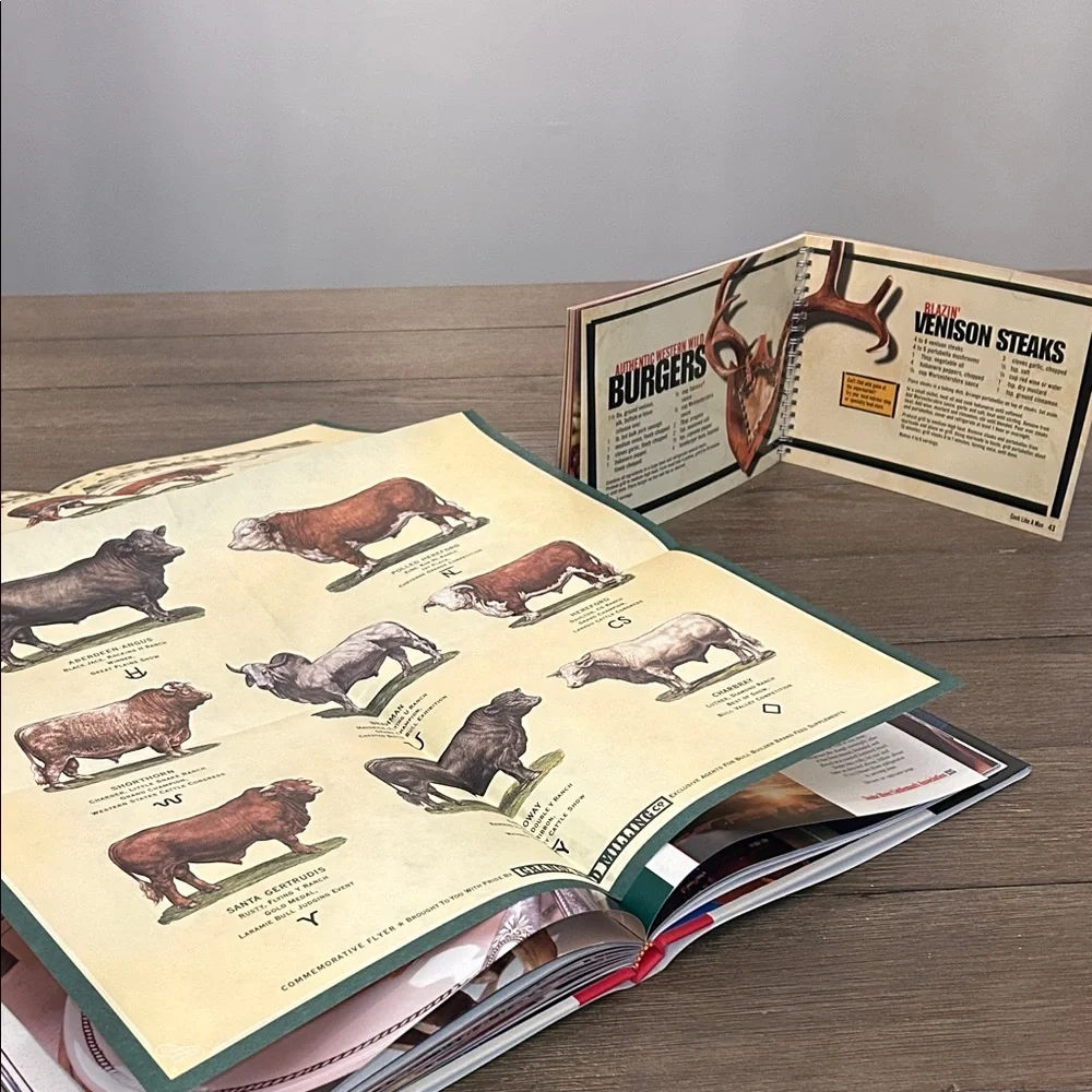 Marlboro Cookbooks Set - morning fires evening lights fold outs advertising BBQ